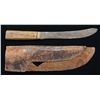 Image 2 : NATIVE AMERICAN BEADED KNIFE SHEATH & KNIFE.