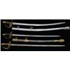 Image 1 : 2 REPRODUCTION SABERS & 1 BRITISH SWORD.