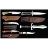 Image 1 : 6 CUSTOM FIXED BLADE KNIVES.