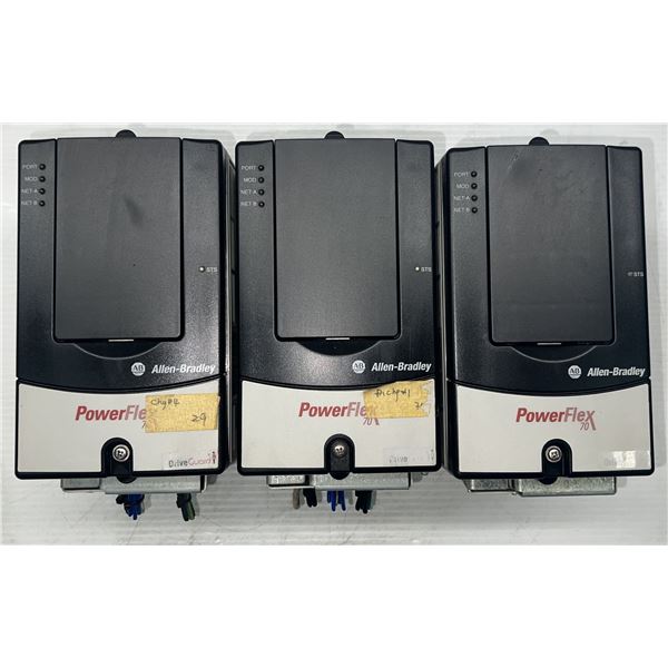 (3) Allen-Bradley #20A D 2P1 A 0 NYYNEG0 PowerFlex70 Drives