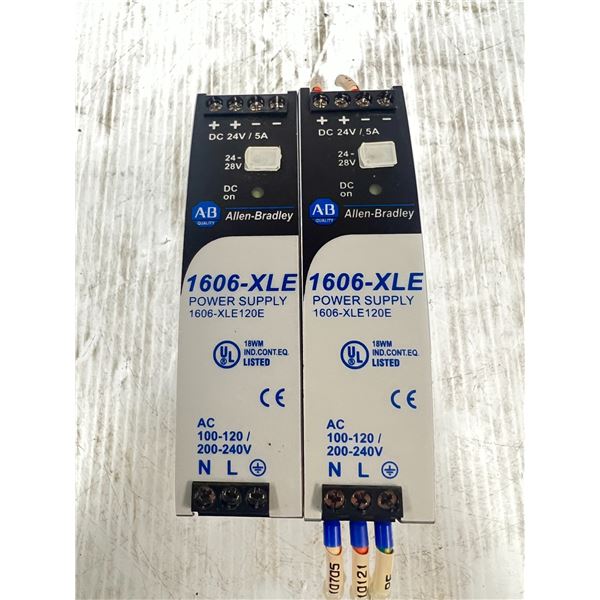 Lot of (2) Allen-Bradley #1606-XLE120E Power Supplies