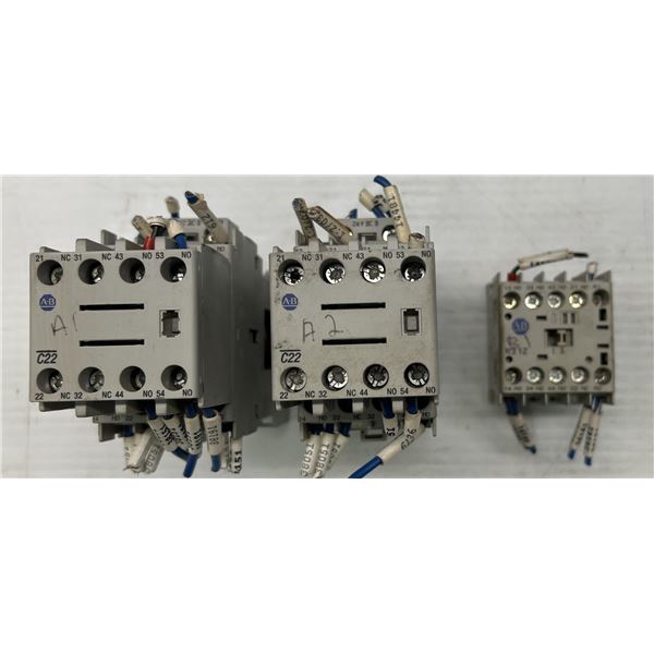 Allen Bradley Control Relay Contactors as Pictured - 24V Coils