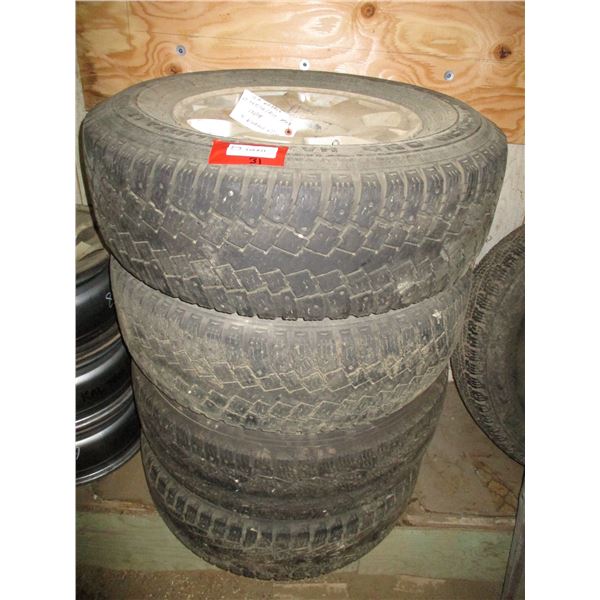 (4) GMC Tires and Rims - 265/70/R17 121/118