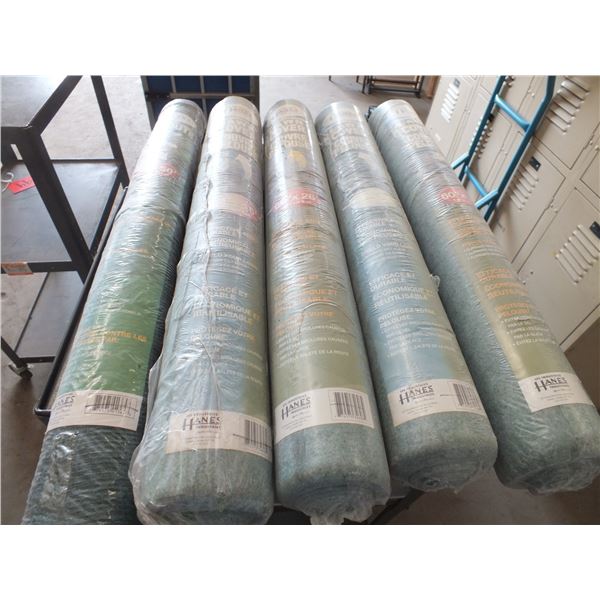 4 Rolls Of Lawn Cover & 1 Roll Of Tree Cover