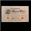 Image 2 : 1910 Imperial Germany 1000 Mark Note P# 44B Grades Select CU