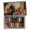 Image 1 : 2008 United State Mint Presidential Dollar Proof Set. 4 Coins Inside.