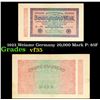 Image 1 : 1923 Weiamr Germany 20,000 Mark P: 85F Grades vf++