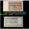 Image 1 : 1923 State of Bavaria (Weimar Germany) 5 Million Mark Post-WWI Notgeld Hyperinflation Note Grades Ch