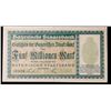 Image 3 : 1923 State of Bavaria (Weimar Germany) 5 Million Mark Post-WWI Notgeld Hyperinflation Note Grades Ch
