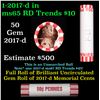 Image 1 : Shotgun Lincoln 1c roll, 1971-d 50 pcs Bank Wrapper.
