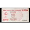 Image 2 : 2006-2008 Zimbabwe 10 Million Dollars (ZWN) Emergency Bearer Check Notes P# 55a Grades vf++