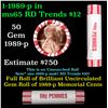 Image 1 : Shotgun Lincoln 1c roll, 1989-p 50 pcs Brandt 50c Wrapper.