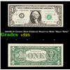 Image 1 : 1963B $1 Green Seal Federal Reserve Note Grades vf+