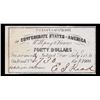 Image 2 : 1861 C.S.A. $40 Intrest Note Grades Choice AU/BU Slider