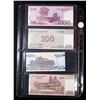 Image 3 : Page of 4 Upper Korea Notes ALL CU  5 Won, 100 Won, 1000 Won, 5000 Won