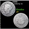 Image 1 : 1890 Liberty Nickel 5c Grades g+