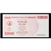 Image 3 : 2006-2008 Zimbabwe 10 Million Dollars (ZWN) Emergency Bearer Check Notes P# 55a Grades Select AU