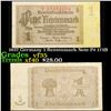 Image 1 : 1937 Germany 1 Rentenmark Note P# 173B Grades vf++