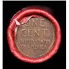 Image 3 : Mixed small cents 1c orig shotgun roll, 1905 Indian Cent, Wheat Cent other end, Coca-Cola Brandt Wra