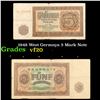 Image 1 : 1948 West Germany 5 Mark Note Grades vf, very fine