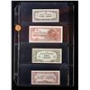 Image 2 : Page of 4 1940's Japanese WWII Occupation (JIM) 1 cent, 5 cent, 10 cent, 50 Cent