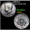 Image 1 : 1982-p Kennedy Half Dollar 50c Grades Select Unc