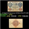 Image 1 : 14 Imperial Germany 20 Mark Note P# 46B Grades vf++