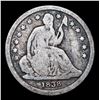 Image 2 : 1838 Lg Stars Seated Liberty Dime 10c Grades g+