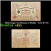 Image 1 : 1905 Imperial Russia 3 Ruble  Note P# 9c Grades vf+
