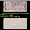 Image 1 : 1864 Three Dollars Confederate States Loan Interest Note Grades Select CU