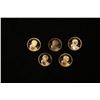 Image 1 : Group of 5 Proof Sacagawea $1 (2004-s, 2003-s, 2002-s, 2001-s, 2000-s) Grades