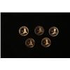 Image 2 : Group of 5 Proof Sacagawea $1 (2004-s, 2003-s, 2002-s, 2001-s, 2000-s) Grades