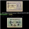 Image 1 : 1917 Imperial Germnay 5 Mark Note P# 56B Grades vf++