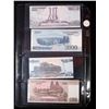 Image 3 : Page of 4 Upper Korea Notes ALL CU 5 Won, 50 Won, 2000 Won, 5000 Won
