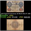 Image 1 : 1910 Imperial Germany 20 Mark Note P: 40B Grades vf+