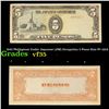 Image 1 : 1942 Philippines Under Japanese (JIM) Occupation 5 Pesos Note P# 110A Grades vf++