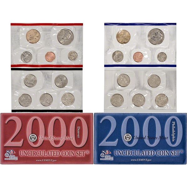 2000 United States Mint Set in original Government packaging 20 coins