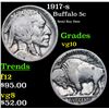 Image 1 : 1917-s Buffalo Nickel 5c Grades vg+