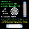 Image 1 : Shotgun Jefferson 5c roll, 1974-d 40 pcs Brandt Wrapper
