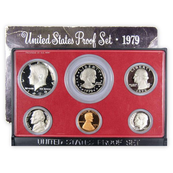 1979 United Stated Mint Proof Set 6 coins