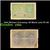 Image 1 : 1919 Weimar Germany 50 Mark note P# 66 Grades vf+