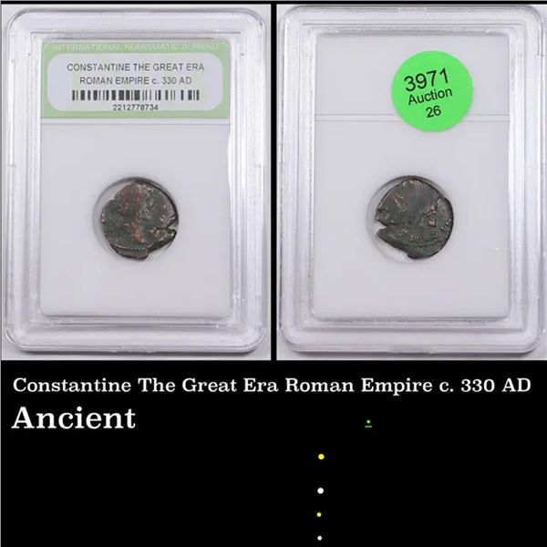 Constantine The Great Era Roman Empire c. 330 AD Graded By INB