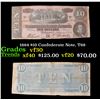 Image 1 : 1864 $10 Confederate Note, T68 Grades vf++