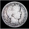 Image 2 : 1907-p Barber Quarter 25c Grades vg, very good