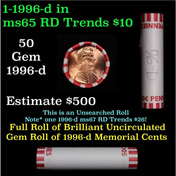 Shotgun Lincoln 1c roll, 1996-d 50 pcs Steel Strong Wrapper.