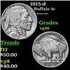 Image 1 : 1915-d Buffalo Nickel 5c Grades vg+