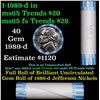 Image 1 : Shotgun Jefferson 5c roll, 1989-d 40 pcs Bank Wrapper