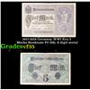 Image 1 : 1917-1918 Germany WWI Era 5 Marks Banknote P# 56b, 8 digit serial Grades vf++
