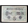 Image 3 : 1917-1918 Germany WWI Era 5 Marks Banknote P# 56b, 8 digit serial Grades vf++