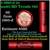 Image 1 : Shotgun Lincoln 1c roll, 1995-d 50 pcs Steel Strong Wrapper.